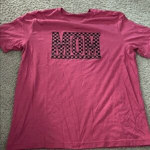 Pink Graphic Mom T-Shirt